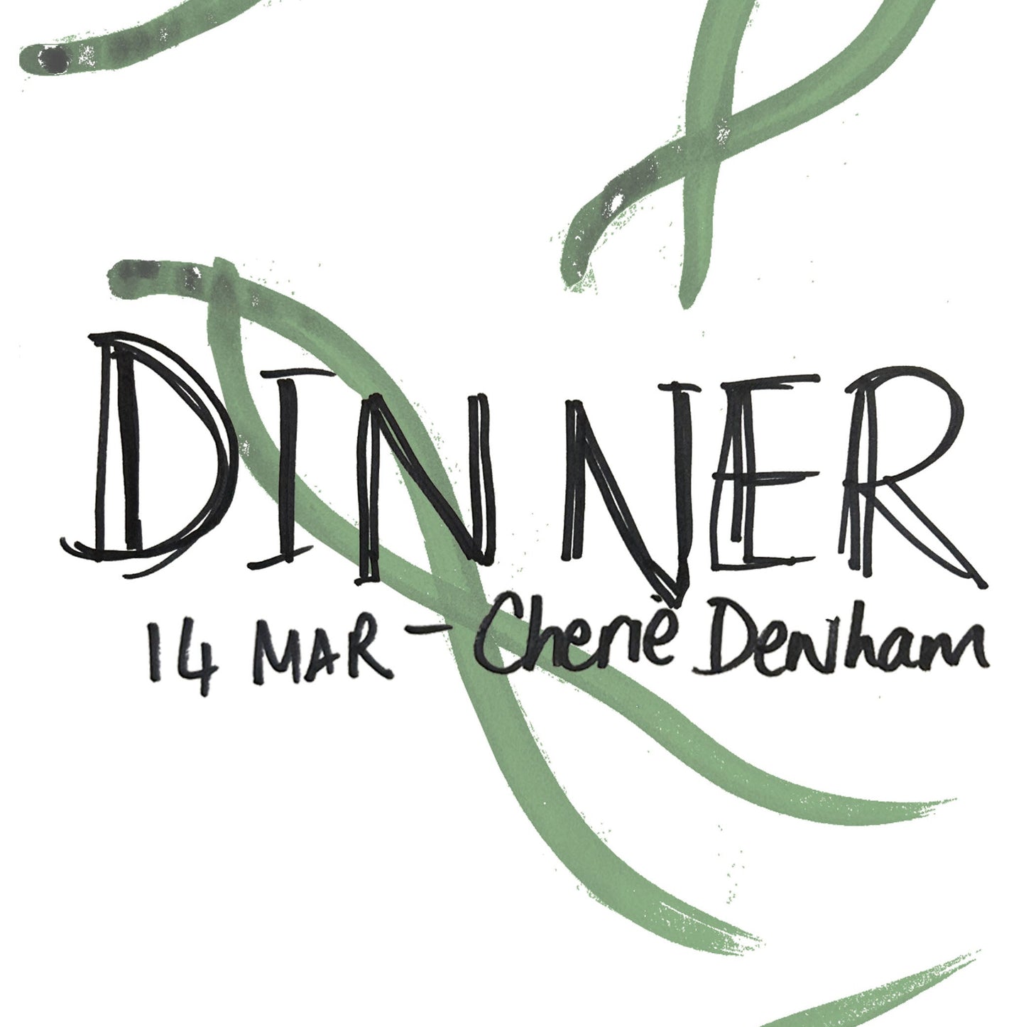 Dinner - Cherie Denham - 14th March